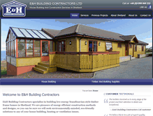 Tablet Screenshot of ehbuildingcontractors.com